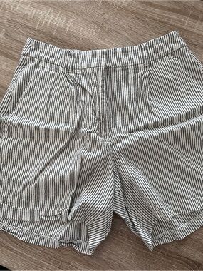 Old Navy Linen-Blend Striped High-Waist Shorts